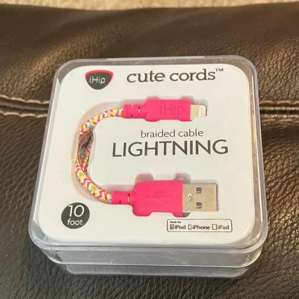 Ihip Cute Cords Multicolor Braided Lightning Cable